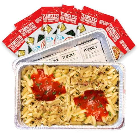 Flameless Food Warming Pads (6 Pack) - Food Warmers for Parties Buffet Disposable - Party Buffet Servers and Warmers for Full Size Pans - Heating Pads for Chafing Dish- Must-Have Catering Supplies