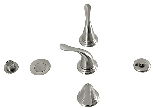Kingston Brass KB328YL Royale Three-Handle Bidet Faucet, Brushed Nickel