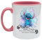 Crunchy Carrots Ohana Means Family - Family Means Nobody gets Left Behind or Forgotten Cute Lilo Mug Printed on Two Sides 11 oz Inside Coloured Mug (Pink Inside and Handle)