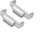 CZKE Für Casio GA110/100/120 GA140/300 GA710/700 DW5600 DW5000 GWM5610 GA2100 Refit Silikon-Gummi-Uhrenarmband Herrenarmband Zubehör (Farbe: nur Adapter silberfarben, Größe: 16 mm)