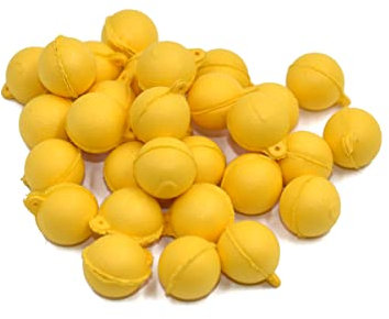 PHECDA PROFLY 30 Stücke 12mm Karpfen Angelköder Boilies Eier schwimmende Kugel /5 Verschiedene Aromen Künstliche Karpfen (Gelb-Süßmais-12mm-30pcs)