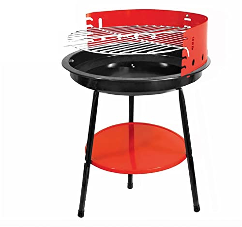 Gasgrill Holzkohlegrill Tragbarer runder Grillofen Haushalt Outdoor Camping Picknick Grillofen Kochwerkzeuge