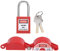 KOSDFOGE Valve Lockout, 0.24 1.5 Inch Gate Valve Lockout Device Valve Lockout and Safety Padlock Combination Oil Gas Valve Lock Natural Gas Valve