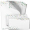 50 Briefpapier und Briefumschlag SET | Konfetti Einladung Party | Papier und Umschlag mit Design-Motiv bedruckt | 90 g/m²