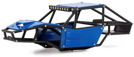 INJORA Rock Tarantula Nylon Buggy Karosserie Chassis Kit für TRX4M Upgrade 1/18 RC Crawler,blau