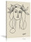 Picasso Wandkunst Frauen gerahmt Picasso Drucke Gemälde Abstrakt Frauen Gesicht Minimalistische Linienkunst Zeichnungen Poster Ästhetische Wandkunst Dekoration Galerie verpackt Picasso Beige Wandkunst
