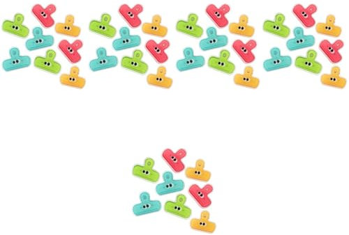 STOBOK 40 Stk Kleiner Augenclip Taschenclips Süße Büroklammern Spanbeutel-clip Büroklammern Für Dokumente Clips Für Küchentaschen Lustiger Kühlschrank Plastik Papier Arbeit Pocket-ordner