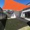 Ankuka Sonnensegel Wasserdicht 4x6m Orange Sonnensegel Rechteckig mit Seile 98% UV Schutz Geeignet für Garten Terrasse und Camping