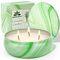 Citronella Kerze Outdoor -Natürliche Sojawachs Kerzen mit Citronella Duft für Garten, Camping, Picknicks, Balkon, Terrasse - 70 Stunden Brenndauer pro Kerze (12oz)