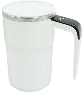 Jlobnyiun Electric Coffee Mug, Stirring Mug, Electric Mixing Mug, Temperature Control Smart Cup, USB Rechargeable Mug, Heated Tea Cup, Coffee Mug Warmer, Automatic Cup for Tea