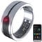 Newgen Medicals Fitness Ring Damen: Fitnesstracker-Ring, Herzfrequenz- & SpO2-Anzeige, 2 mm, Silber, Gr.63 (Fitness-Tracker Android, Smart, Fernbedienung)