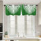 luckluccy Rideau de fenêtre japonais en forme de cygne vert - 2 panneaux - Décoration de fenêtre pour salon - 132 x 45 cm - Cadeau de pendaison de crémaillère