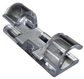 JLB Plastics UK Self Adhesive Cable Management Desk Tidy Phone Charge Cable Clips (20, Extra Small, 3-6mm diameter)