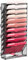 SUPTIDY Hängeregistratur-Organizer mit 11 Ebenen, Netzstoff, Bürobriefhalter, Organizer, Zeitschriftenständer, Montage erforderlich, Schwarz
