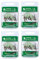 HAWKRIDGE - 4 x Predator SEMI BARBED Pike Snap Tackle Double Hook Bait Rig 30cm Trace Using American 7x7 Wire Strands - Available in Size 4, 6 or 8 (4 x size 6 hook)