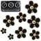 Tyqour 8 Stück Gänseblümchen Blume Auto Flower Lufterfrischer Clip Blumen Auto Zubehör Innenraum Frauen Daisy Autozubehör Innenraum Deko für Frauen Mädchen(Schwarz)