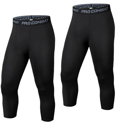 HULG Kompressionshose Herren, Sport Leggings Lange Laufhosen Atmungsaktiv Funktionsunterhose Tights Unterhose (XXL,Black)