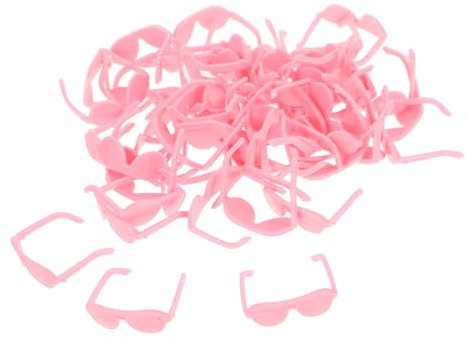 ifundom Puppenbrillen – 50er-Pack Mini-Brillen Für Puppen – Modische Sonnenbrillen Zum Anziehen – Bruchfeste Und Stylische Requisiten Für Die Puppendekoration