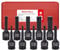 Mailfull 10 Pièces Douille Torx 1/2Douille 12 Pans M5 - M18 Jeu de Douille Allen avec Taille Marquée et Boîte pour Clé à Chocs Pneumatique Electrique