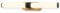 BRILONER - LED Spiegelleuchte Bad IP44 Spritzwasserschutz, Wandmontage, Warmweißes Licht, Badezimmerlampe, Spiegellampe Bad, Lampe Badezimmer, Badlampe Wand, 40 x 6,5 x 4,5 cm, Schwarz-Holz