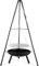 ShEyle Trípode para Parrilla, Parrilla giratoria, Marco para Parrilla con Cadena, 160 cm de Alto, Incluye Rejilla para Parrilla de 52 cm, Incluye brasero de 68 cm