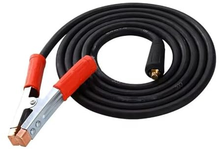 Welding Machine Electrode Holder 5M Cable + Earth Clamp 3M Cable, Groud Welding Earth Clamp Clip Set for Beginners and Pros