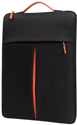 Ronyme Laptop Sleeve with Handle and Pocket,Briefcase,Notebook Bag Carrying Case for Travel for 15 inch Case Computer Bag Cover, Black
