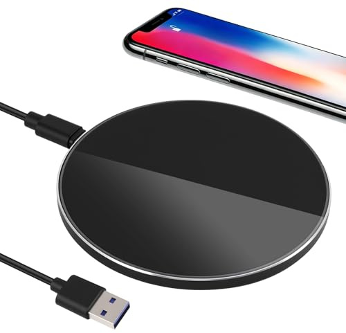 Chargeur sans Fil Rapide 15W à Induction avec Station de Charge, Compatible Smartphones, Écouteurs et Accessoires, Port USB-C, Protection Contre Surchauffe, Surcharge et Courts-Circuits