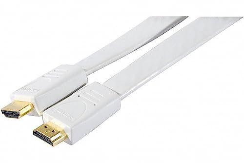 CONECTICPLUS Câble HDMI 1.4 Highspeed Plat 5m Blanc