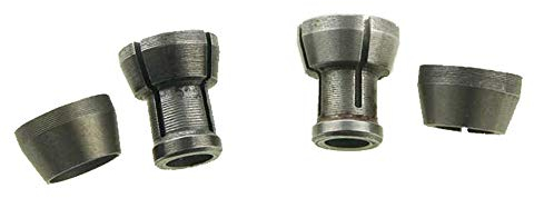 KATSU Mandrini a Pinza 3/8 1/4 6mm e 8mm 4 Pezzi Adattatore per Mandrino a Pinza, per Katsu 101748 Trimmer Router Incisione Fresatrice Elettrica Legno