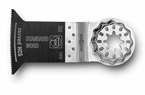 FEIN E-Cut Standard-Sägeblatt Curves, Ve. 1 St., Breite 50 mm, Länge 50 mm, Aufnahme Starlock, Geschränkte Verzahnung für alle Holz-, Gipskarton- und Kunststoffmaterialien