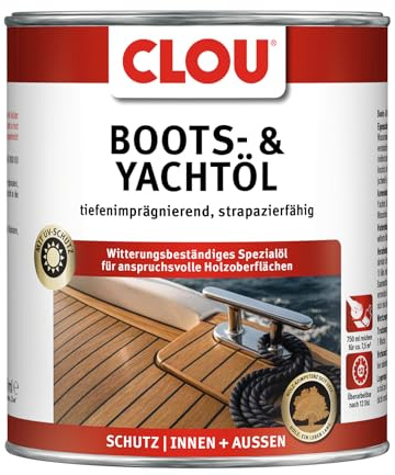 Alfred Clouth Clou Huile de bateau et de yacht Transparent 0,75 l