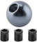 Universal Schaltknauf passend für Schaltknauf Auto Universal Manual Knob Form Kugel rund Metallkopf Schalthebel