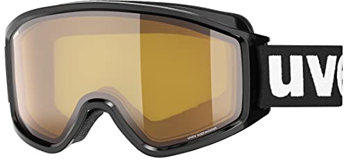 uvex Unisex – Erwachsene, g.gl 3000 LGL Skibrille, black/lasergold lite-blue, one size