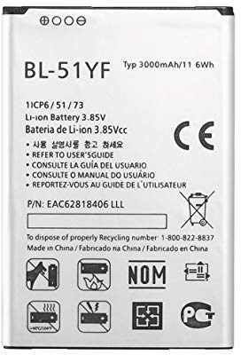 BL-51YF 3000mAh Kapazität Handy-Akku Aufladen für LG G4 H812 H811 H810 VS986 LS991 F500 Ersatz-Handybatterien