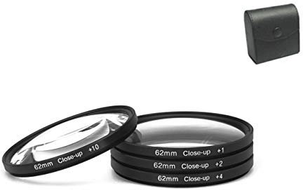 Kit de filtres Close-Up 62 mm + 1+2+4+10 Objectif macro Close Up 62 mm