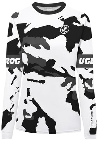 UGLY FROG MTB Jersey Damen Kurzarm/Langarm Downhill Trikot Radtrikot Damen Mountainbike Freeride BMX Fahrradtrikot Motocross DH FR Offroad Bekleidung DHVH01