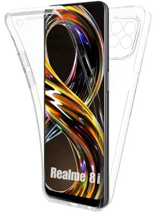 AURSTORE Coque pour Realme 8i,Protection intégrale Avant + Arrière en Rigide, Housse Etui Pochette Tactile Protection 360 degré