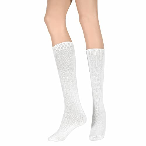 6 Paia - Calze Gambaletti Invernali da Donna Morbide Pastello Vari colori - Ultra Soft - Adatti alla stagione invernale - Taglia Unica 35/41 (35/41, Panna)