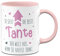 Tassenbrennerei Tasse So sieht die beste Tante der Welt aus wenn sie Kaffee trinkt - Geschenk mit Spruch lustig (Tante-Rosa)