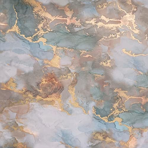 Arthouse Myriad Marble Metallic Wallpaper - Pink/Blue/Gold 925105