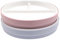 Elk and Friends Kids 7.8” Porcelain White Divided Plates with Silicone Sleeves | Suitable for Babies/Toddlers | Microwave & Dishwasher Safe | Non Slip Dinnerware | Snack Dishes | 2 Pack