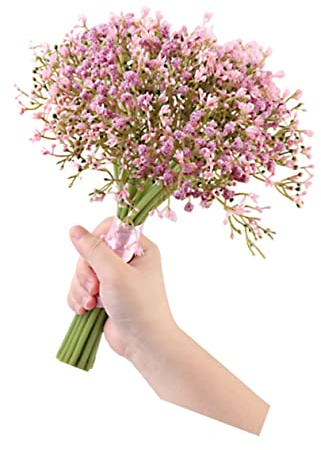 Warmhm Hochzeitsdekoration Künstliche Pflanzenblätter Realistischer Blumenstrauß Gefälschte Blumengirlande Zum Aufhängen Realistische Trockenblumenstrauß Hochzeit Braut Blumen Halten