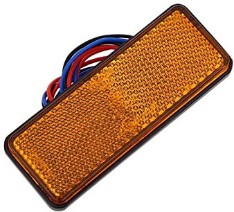 XENITE Marker Lights 12V Rot Weiß Bernstein Reflektor Hinten Schwanz Bremse Stopp Warnung Seite Marker Licht Für Lkw Anhänger Motorrad Roller (Farbe : Orange,Blue,Green,Silver,Black)