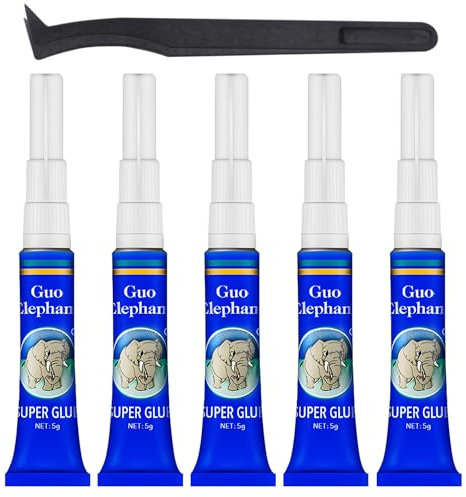 1DFAUL Aquarium Glue Fish Safety, 5Pcs Coral Reef Glue for Plants Moss, Coral, Stone, Wood Aquascaping, Quick Drying (5)