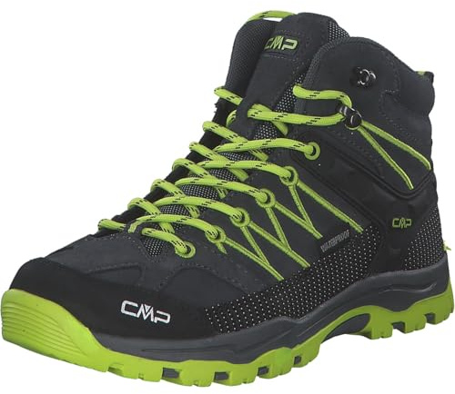 CMP Unisex Kinder Kids Rigel Mid Trekking Shoes Wp Wanderschuhe, Titanio Acido, 30 EU