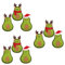 Warmhm 9stücke Weihnachtsbaum Avocado Hängedekorationen Lustige Und Niedliche Weihnachtsbaum Ornamente Für Festliche Zuhause Büro Restaurant Und