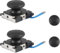 Hugfads 2er Set Analoger Thumbstick Joystick Ersatz für Nintendo Switch, 3D Controller Joystick Links und Rechts mit Kappen, Hochwertiger Ersatz für Defekte oder Abgenutzte Sticks