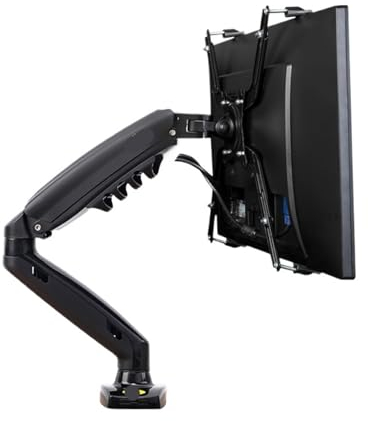 IONQXIDLD F80 + FP-1-Verlängerung for 17–27 Zoll LED-Monitor-Ständerarm ohne VESA-Loch. Voll bewegliche Gasdruckfeder mit Gasfeder. Flexible Montagelast 2–9 kg