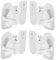 Angoily 4Pcs Wall Mounted Speaker Stands Adjustable Audio Speaker Holder for Bookshelf Surround Sound System Bracket for Satellite Speakers Home Wall Mounting